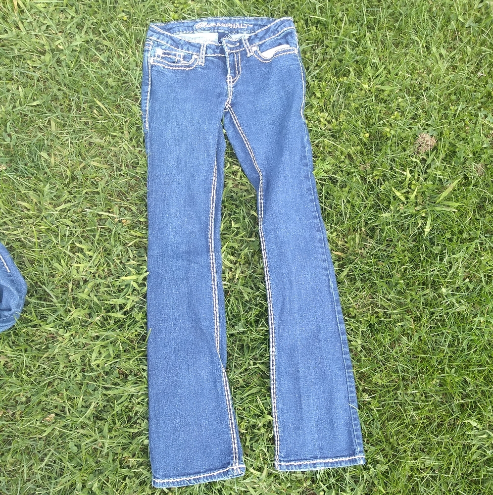 Blue asphalt jeans size 3